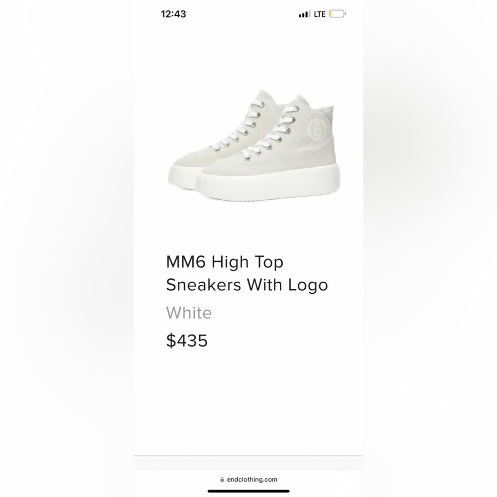 MM6 PLATFORM HIGH TOP SNEAKERS - Picture 4 of 5
